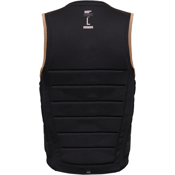 2026 Mystic The Dom Front Zip Wake Impact Vest 35005.240237 - Slate Brown